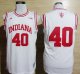 Camiseta Cody Zeller #40 Indiana NCAA Blanco